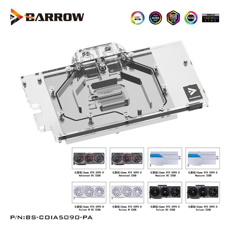 Blok pendingin GPU Barrow untu - Rtx 5090 32Gb ulasan dan harga