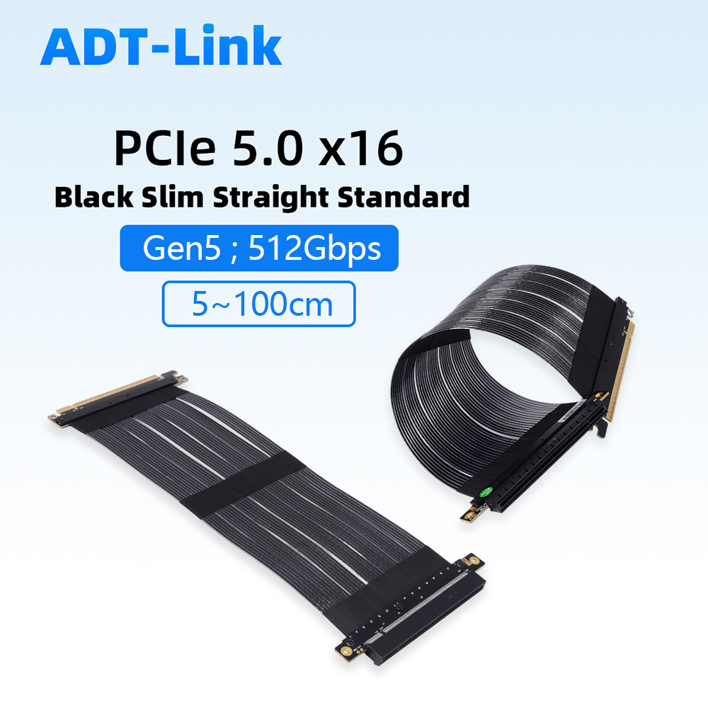 ADT-Link PCIe 5.0 X16 Kartu Gr - Pcie 5.0 Gpu Riser Cable ulasan dan harga